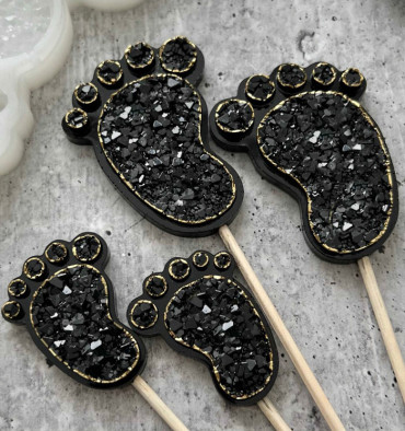 №961 Footprint of a baby. crystal mold