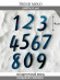 №4024  Цифры глянцевые