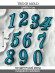 №4025  Цифры глянцевые  