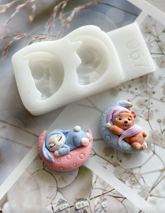 №1067 Медвежонок и зайчонок 