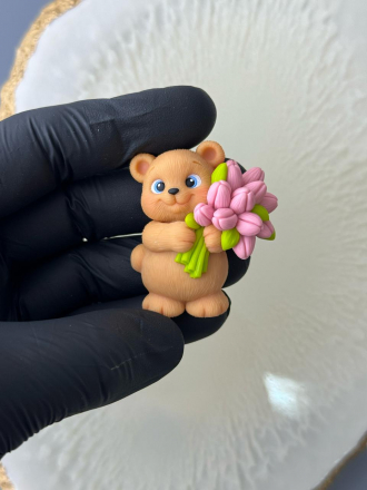 №936 Мишка с цветами №936 Мишка с цветами