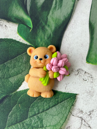 №936 Мишка с цветами №936 Мишка с цветами