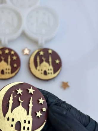 №2003 Мечеть 3 формы    (внимание есть отверстия под палочку, их можно убрать читай описание )  