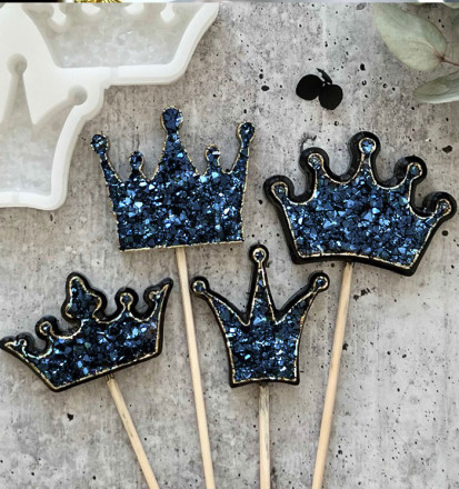 №954 Crowns with crystal effect. Mold