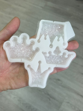 №954 Crowns with crystal effect. Mold