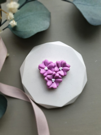 №991 цветы 4 шт в молде 