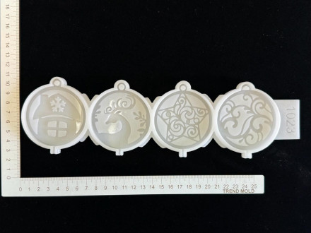 №1023 Новогодние игрушки леденцы 