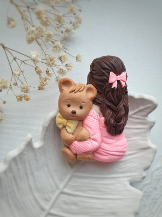 №1013 Девушка с мишкой 