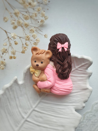 №1013 Девушка с мишкой 