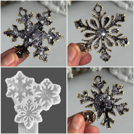 №913 Снежинки кристаллические 