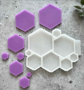 №937 Шестигранники глянцевые 