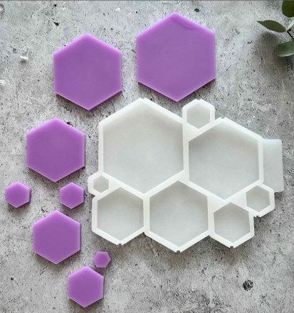 №937 Шестигранники глянцевые 